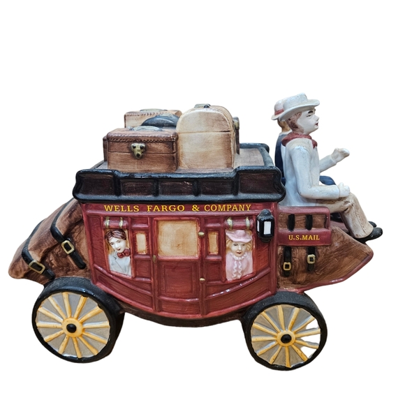 Wells Fargo Stagecoach Cookie Jar - Picture 3 of 6